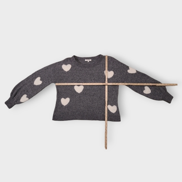 Madewell Heart Dot Balloon-Sleeve Pullover Alpaca Wool Sweater Womens Size XXS - Picture 7 of 13